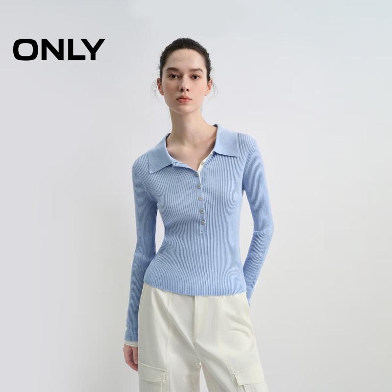 

ONLY Women s Contrast Panel Knit Long Sleeve Top 2XL