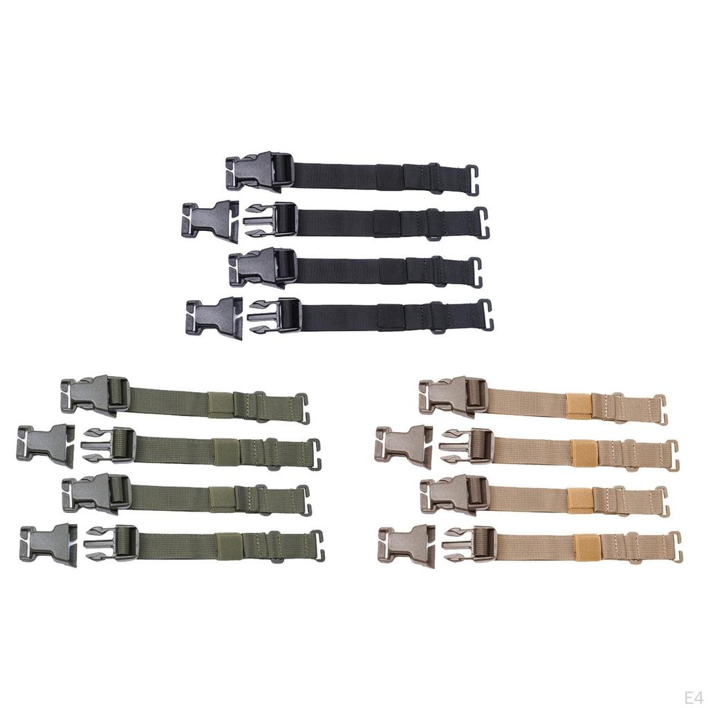 4 Pieces Adjustable Bag Backpack Chest Strap Belt Straps Storage Outdoor Camping Accessories