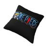 Custom One Pieces Luffy Anime Cushion Cover Pirate Skull Manga Velvet Cute Pillows