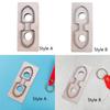 Leather Cutting Die Key Ring Tool Set Wooden Cutter Punch Template for Starter Home Embossing Die-cutting Machine Leathercraft