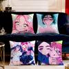 Anime Fanart Cute Mizi Sua AAlien Stage Soft Pillow Cover For Sofa Home Living Room Decor Protective Covers Hogar Pillowcase