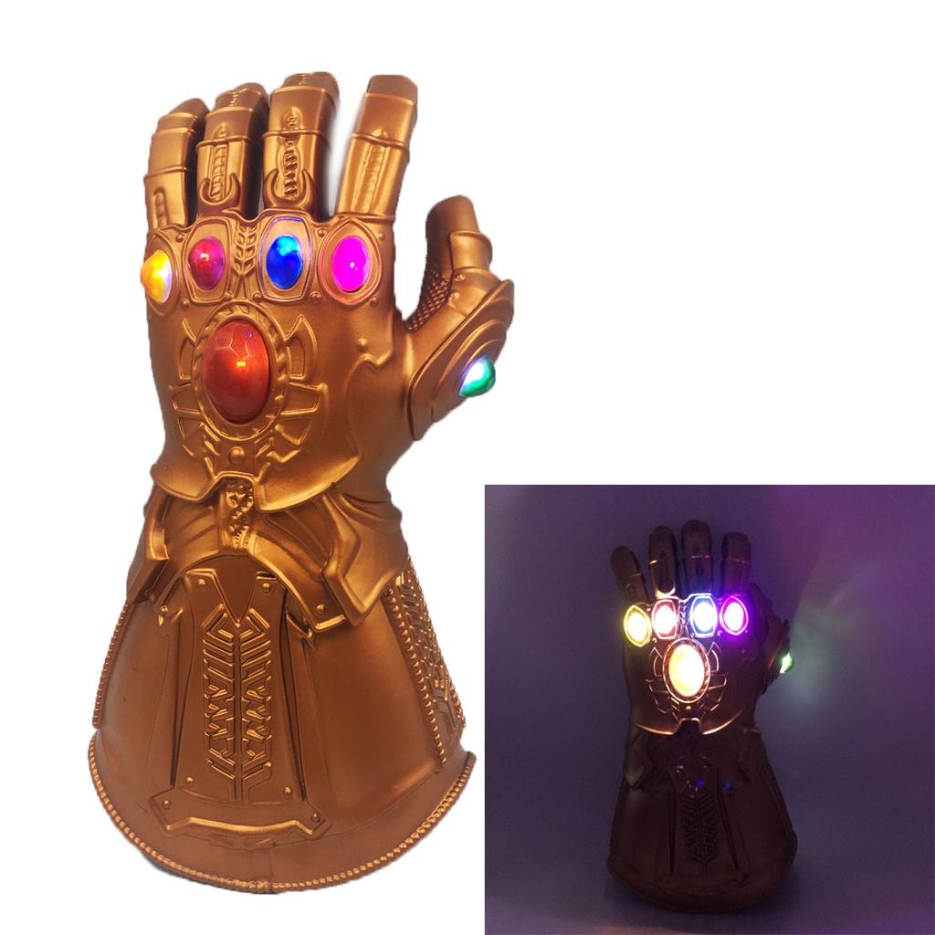 Guantelete del Infinito de Vengadores 3 Infinity War de Calidad Premium Luz LED Guantes de Thanos Accesorio de Cosplay Para Entusiastas