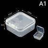 Transparent Plastic Storage Box Pocards Small Card Storage Box Desk Organizer Box Classification Box Stationery