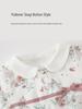 Pure Cotton Newborn Baby Girl Onesie - Spring & Autumn Triangle Bodysuit