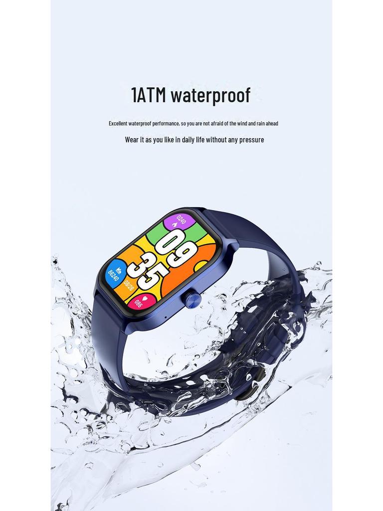 P85 Smartwatch: 1.93-inch Display, Heart Rate & Blood Pressure Monitor, Alarm, Voice Assistant, Music Playback Bracelet