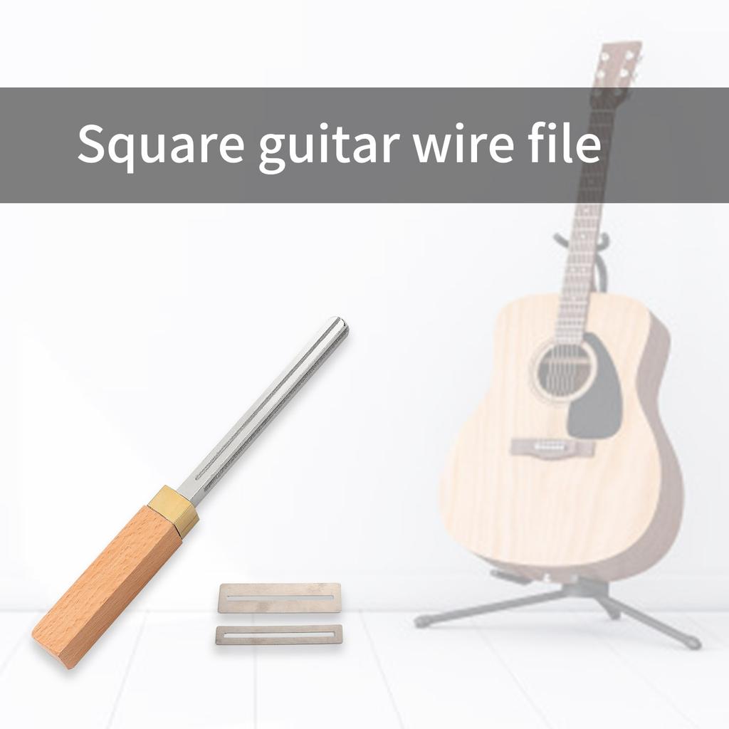 Gitarrenbund-Krönungsfeile, Bundkantenfeile mit Bundschutz, Seitenreparatur und Gitarrenbauer-Nivellierungswerkzeug, dauerhaft