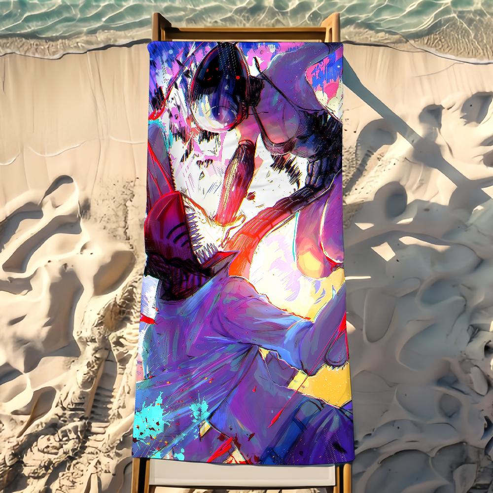 Chainsaw Man Reze ARC Towel Beach Towel Travel Lightweight Skin Friendly for Pool Beach Camping Cruise Summer