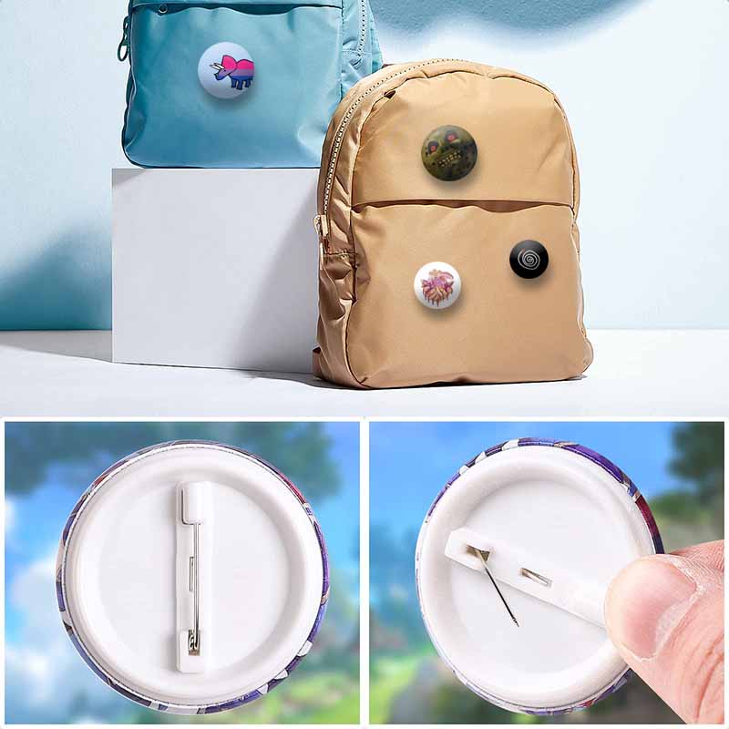Cartoon Duck Cat with Flag Brooch Creative Funny Animal Words Lapel Pins DIY Backpack Hat Accessories Jewelry Badge for Friends