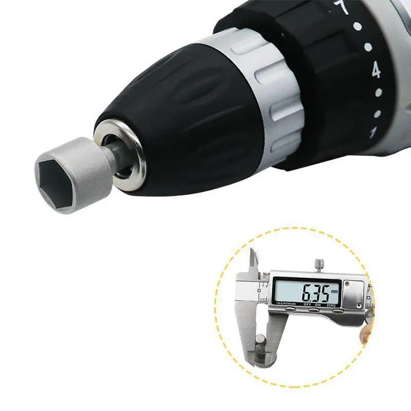 9/14pcs Hex Socket Sleeve Nozzles Nut Driver Set Power Nuts Driver Socket Screwdriver Set Bits Sets Tools 5mm-13mm