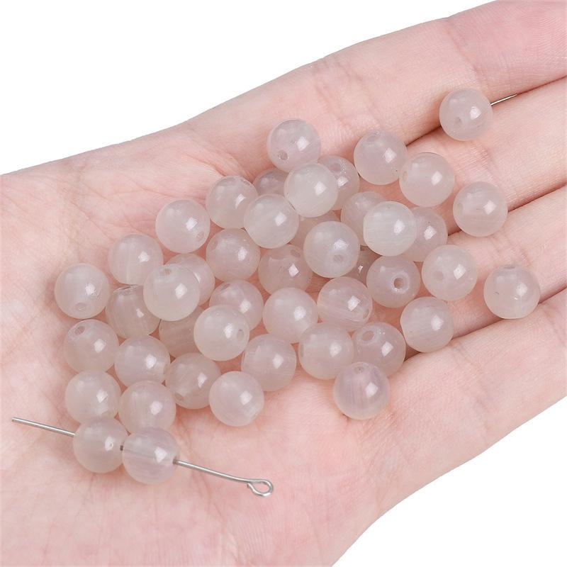 Handgefertigtes Schwarz-Weißes Transparentes Rundes Kristallperlenarmband/Halskette für DIY-Schmuck