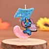 Stitch Prince Historical Candle Topper with Shiny Sequins - Birthday & Festival Style