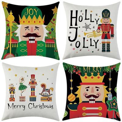 Nutcracker Christmas Pillowcases: Holly Jolly Joy and Merry Designs! Sofas, Bedroom Pillow Covers, Holiday Gifts