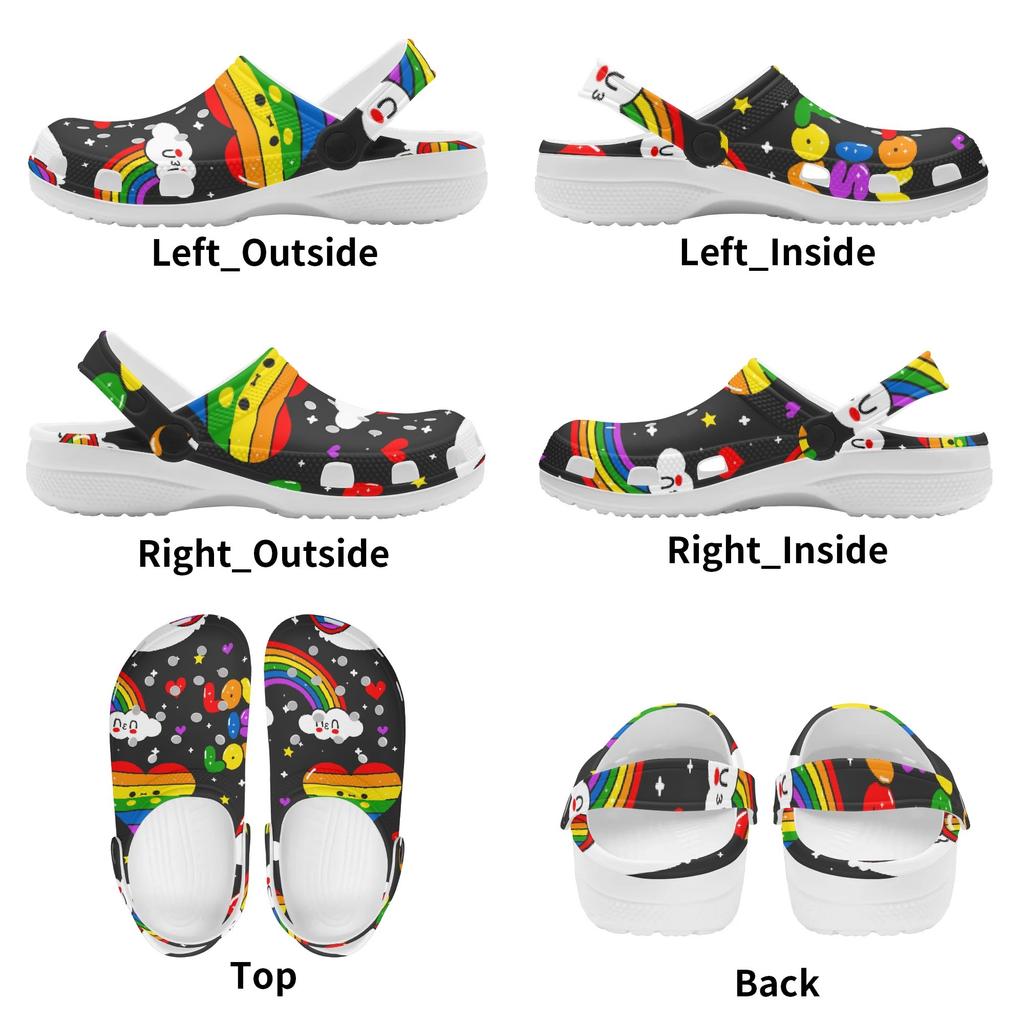 Pattern Printed EVA Clogs Women Men Breathable Lightweight Slip On Casual Footwear Soft Sole Summer Sandals Leisure Wear