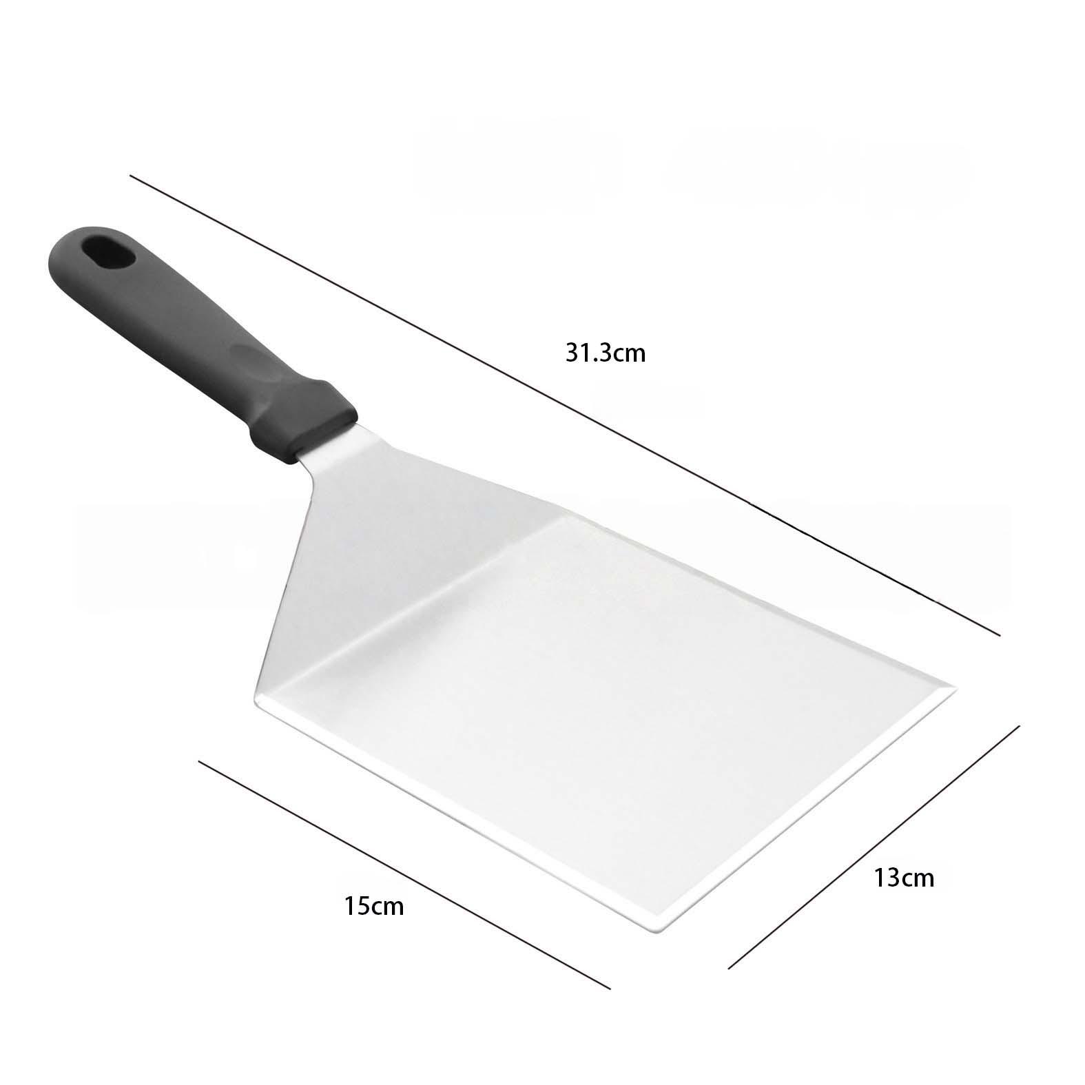 Stainless Steel Teppanyaki Grill & Burger Spatula - Multipurpose BBQ Steak Press Tool