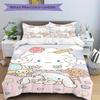 3pcs Soft Cinnamoroll Bedding Set - Includes Quilt Cover and Pillowcases, Suitable for All Seasons, Machine Washable - Ideal Gift for Family
