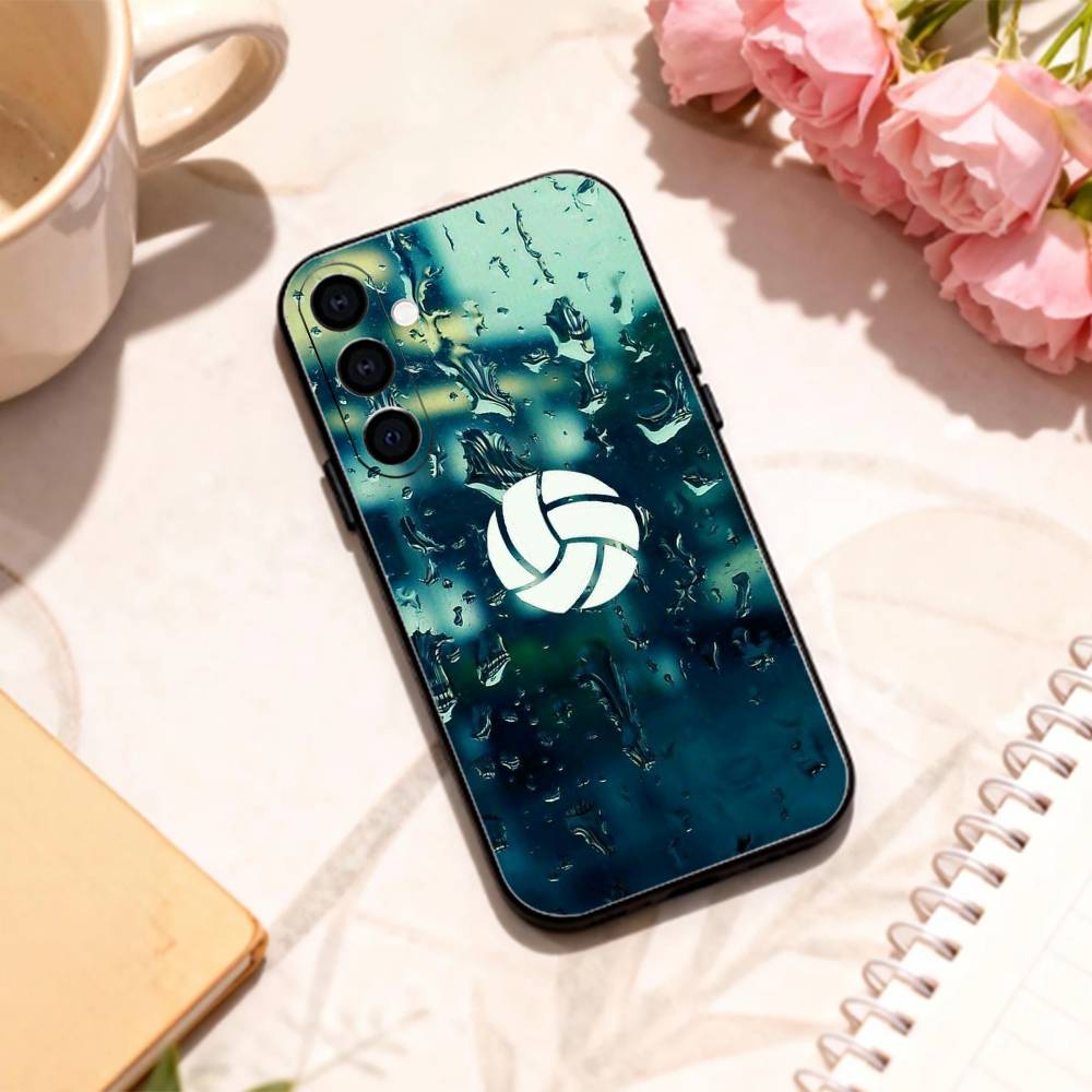 Splash W-Wasserball Sport Handyhülle Für Samsung Galaxy A73,A72,A71,A70,A53,A52,A51,Andere Weiche Schwarze Hülle