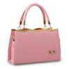 Borsa da Donna Nuova Moda Casual Borsa a Sella con Fiocco Colore Solido Cerniera Monospalla Borsa a Mano KTY