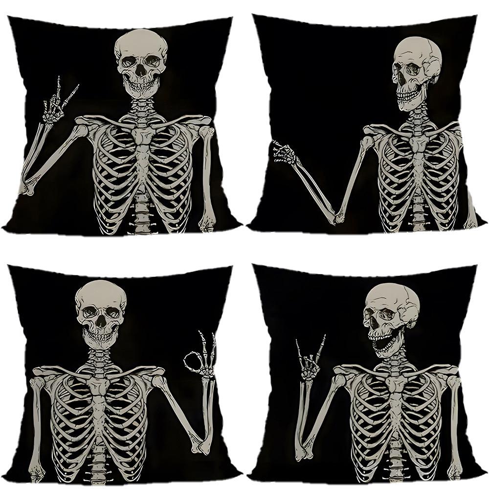 Halloween Pillowcase Pumpkin Skull Funny Ghost Cushion Cover Sofa Living Room Decoration Pillow