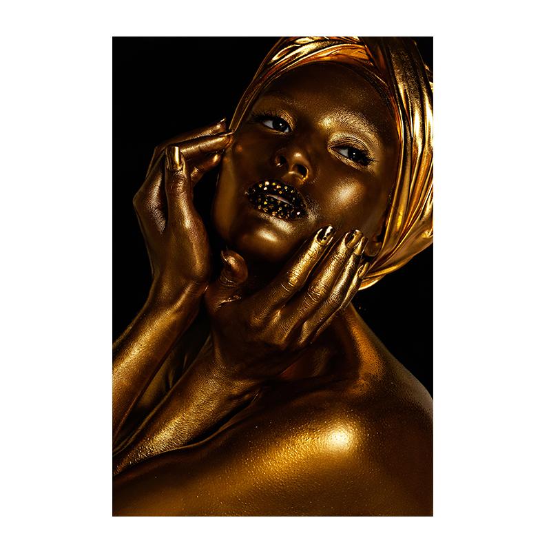 African Women Wall Art Posters and Prints Modern Canvas Painting Pictures for Living Room Home Decoration Gift