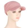 Classy Summer Sunscreen Turban Cap Headband Solid Color Hair Wrap Nursing Cap Headwear Sleeping Cap for Friends