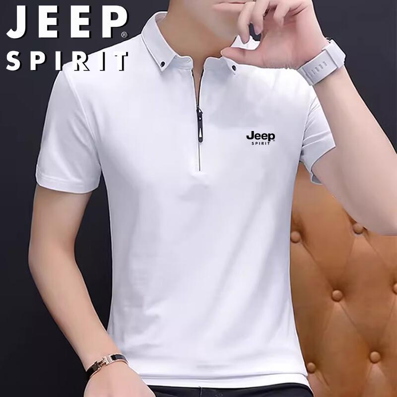JEEP SPIRIT Men s Half-Zip Polo Shirt 4XL