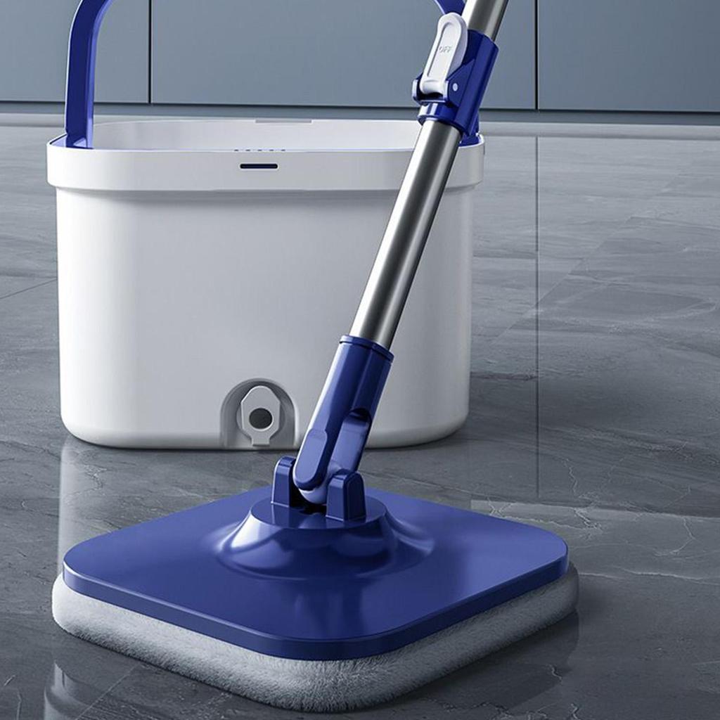 Spin Mop And Bucket Set Dry Wet 360 Degree Rotating Microfiber Spin Mop And Bucket For Living Room Kitchen Bedroom Dining Room