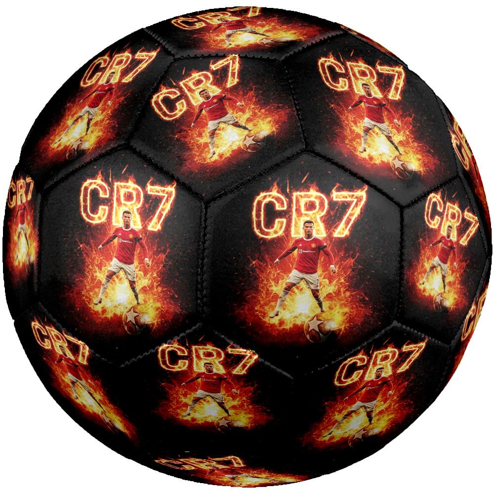 Cr7 Soccer Poster Size 5 Soccer Ball Machine Sewn Indoor/Outdoor Training and Matches Perfect Gift for Sports Enthusiasts