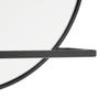 Wall Mirror 90 X 10 X 50 Cm Glass Black Metal