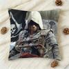Game A-Assassins C-Creed Double-Sided Printed Square Decorative Cushion Cover For Sofa Living Room Home Decor