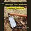 Multi-Functional Manganese Steel Hoe: Ideal for Planting, Digging, and Gardening Tasks.