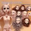 22-Zoll BJD Puppenkörper mit beweglichen Gelenken und individuellem Make-up - Prinzessinnen-Accessoires enthalten