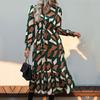 New Autumn Women's Irregular Pattern Print Dress