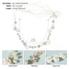 Lawn Wedding Round Garland Headband Luxurious Flash Pearls Hair Accessories for Women Hairstyle Making Tool