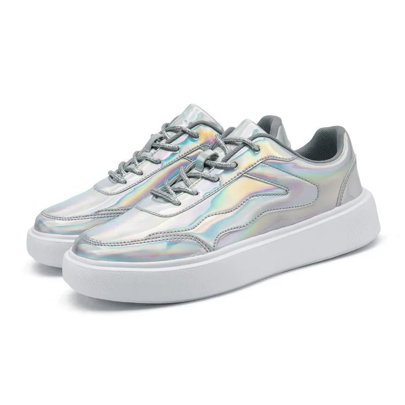 

Мода Fujeak 2024 Новые мужские повседневные кроссовки Дышащие кроссовки для бега Спортивная обувь Женские кроссовки для активного отдыха Противоскользящая тренировочная обувь Мужская 46 серебряный