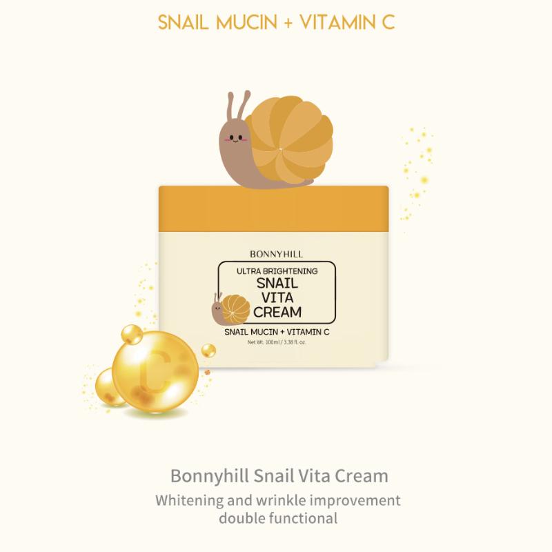 BONNYHILL Reis · Herzblatt · Schnecke · Kollagen Grüntee-Creme 100ml (4 Arten)