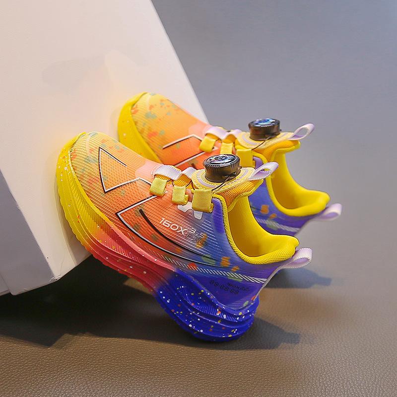 Children's sports shoes breathable boys' running shoes spring and autumn new ins mesh shoes shock-absorbing soft-soled boys' casual shoes