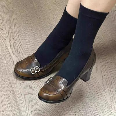 Mode 2025 Marke Damenschuhe Slipper Damen High Heels Mode Gürtelschnalle Büro und Karriere Neu Retro Bestseller Solide Absätze Damen