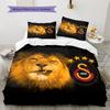 Galatasaray FC Pattern Bedding Home Decoration Birthday & Festival Gift (1 * Duvet Cover + 2 * Pillowcase, Without Core)