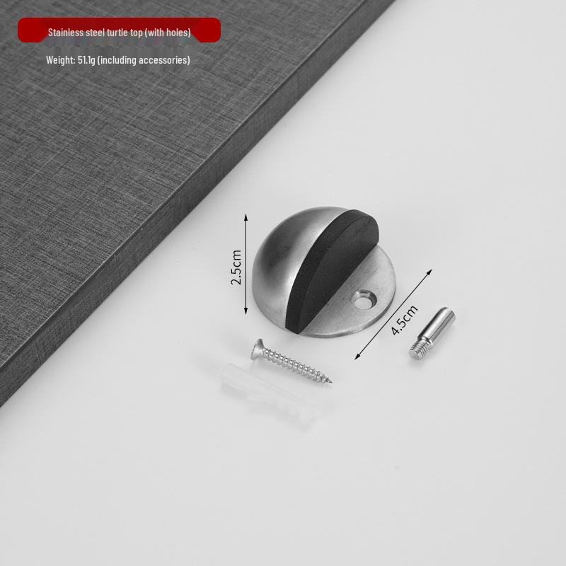 

304 Нержавеющая сталь Черепаха Напольный монтаж Противоударный Дверной упор для стеклянных дверей