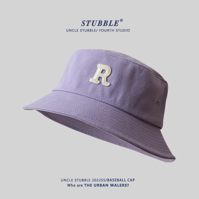 Men Large Size Bucket Hats Women Fashionable Versatile Letters Sun Hat Summer Beach Sunscreen Panama Hat Big Head Fisherman Cap
