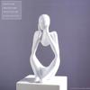 Mini ornamento de personagem abstrato decoração para casa decoração de entrada sala de estar modelo sala artesanato criativo de resina