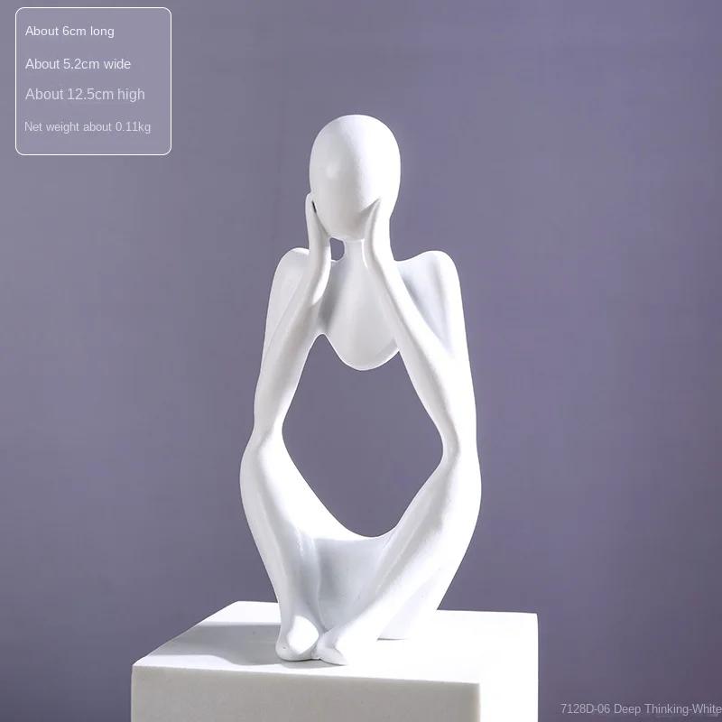 Mini Abstract Character Ornament Home Decoration Entrance Decoration Living Room Model Room Creative Resin Crafts