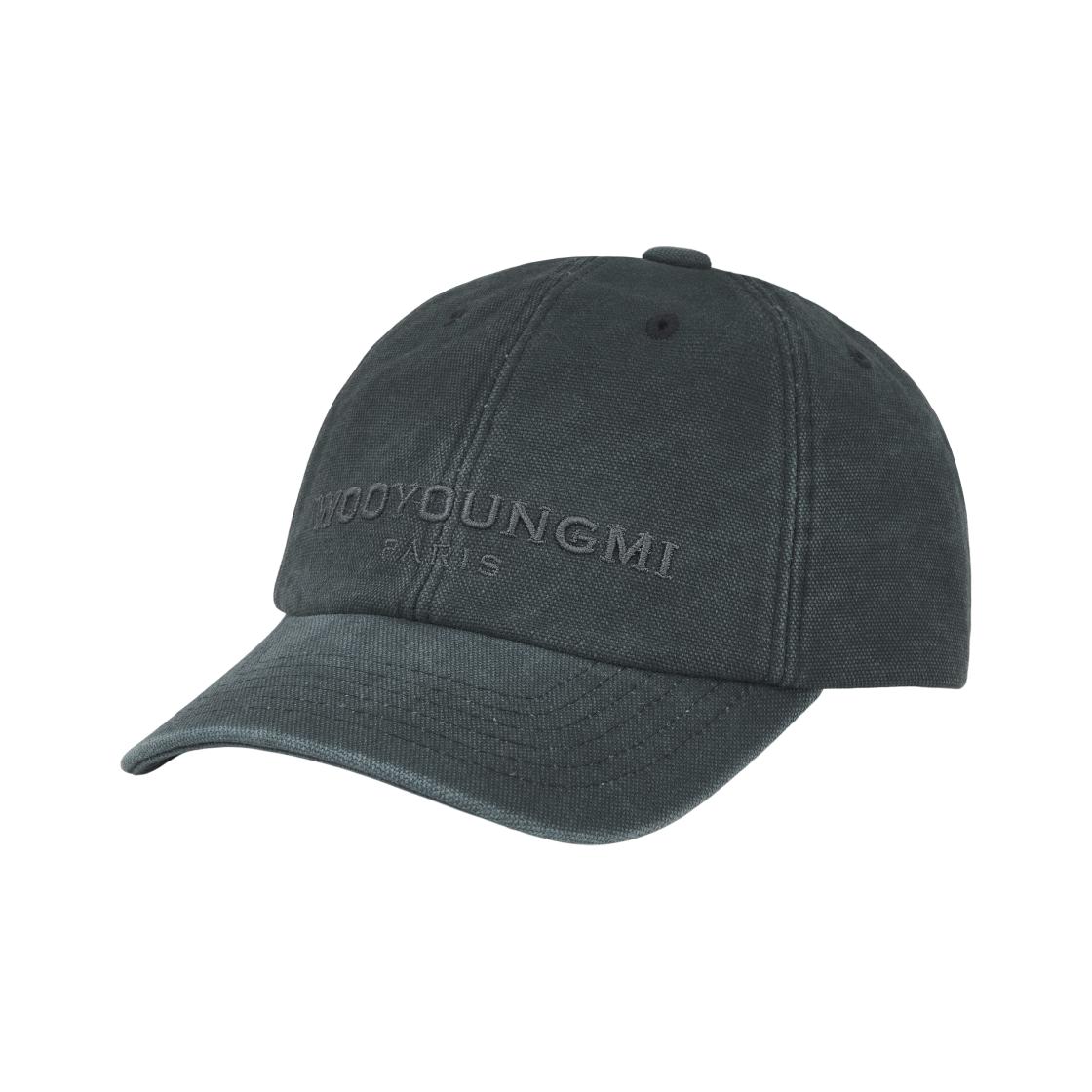 Wooyoungmi Dyeing Logo Ball Cap Gray - 26SS ONE SIZE