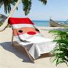 Cheerful festive face design Print beach towel, quick drying, suitable for travel, outdoor sports, jogging, the beach and swimming, gift