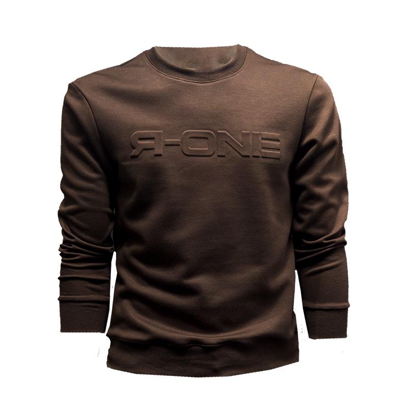 2024 Men's Crew Neck Sweatshirt: Spring/Autumn Casual Long Sleeve Pullover