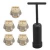 5Pcs G9 Ceramic Lamp Holder Temperature Resistance Zinc Alloy Ring Light Bulb Base Socket with