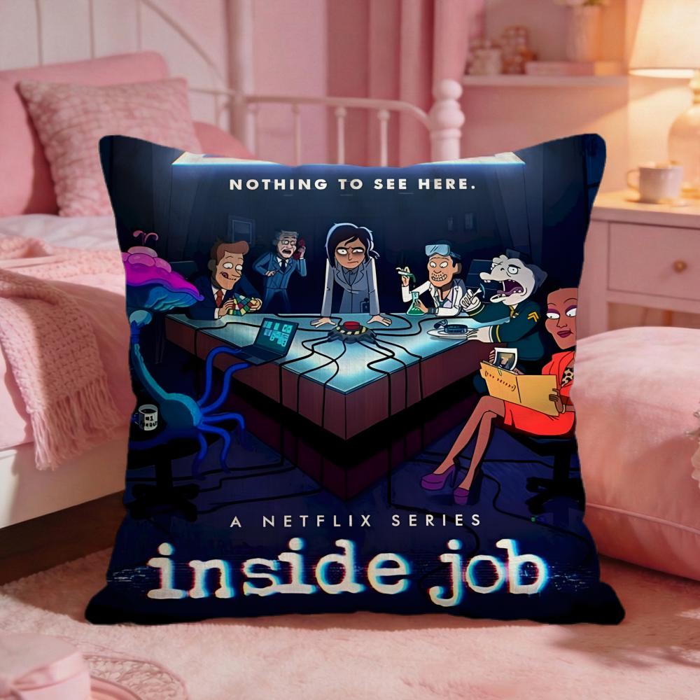 Inside JJobs Anime Classic Cushion Cover Premium Comfort Reversible Pillow Cove Two In One Design For Any Room Car Interior