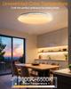 Chysongoods Lampada da soffitto LED 40 cm 45 W Dimmerabile e Temperatura Colore Regolabile RGB Ambiente Altoparlante Bluetooth Integrato Compatibile con Alexa per Uso Interno