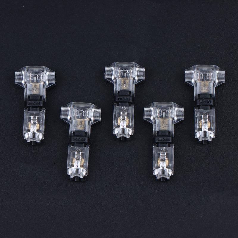 H-Type No-Stripping No-Soldering Quick Wiring Terminal Connector Double Wire Docking Connector Led Solder-Free Connector