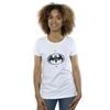 DC Comics Womens/Ladies The Flash Batman Metal Logo Cotton T-Shirt